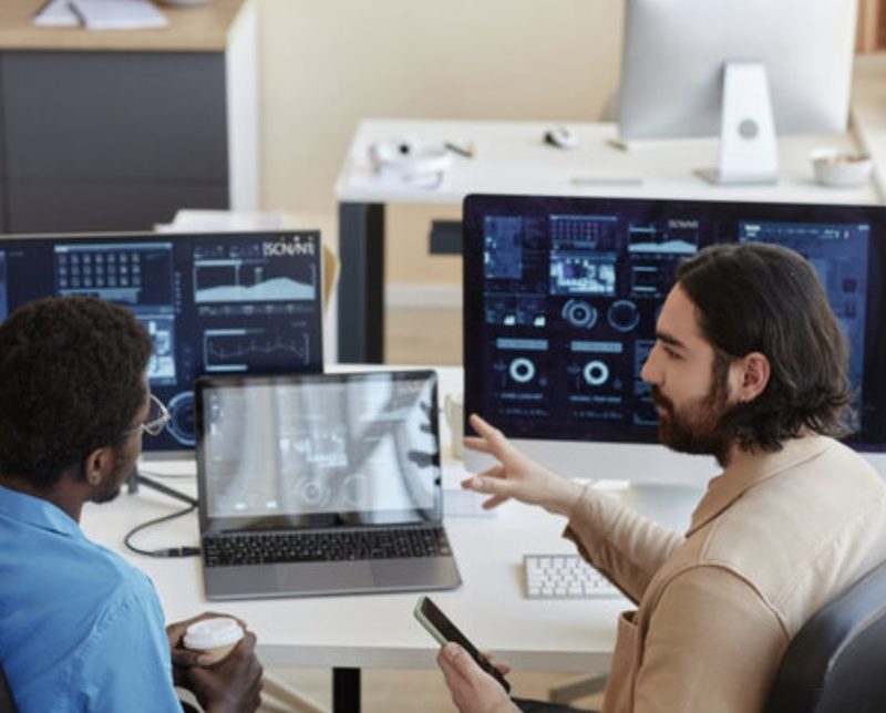 Analysts reviewing intelligence dashboards