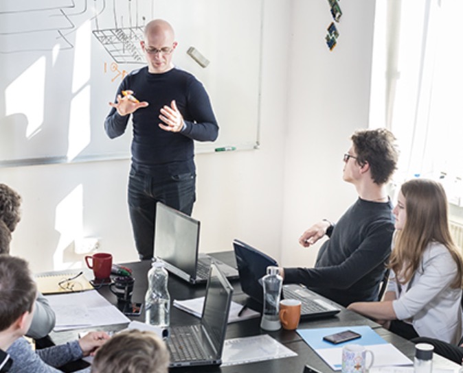 Security awareness training session in a modern office environment